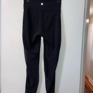 Lululemon leggings with mesh insert